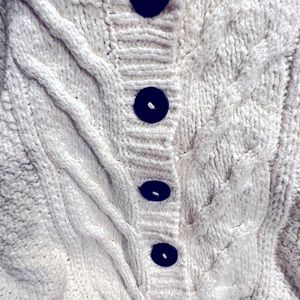 Free People Cropped Cable-knit Cardigain